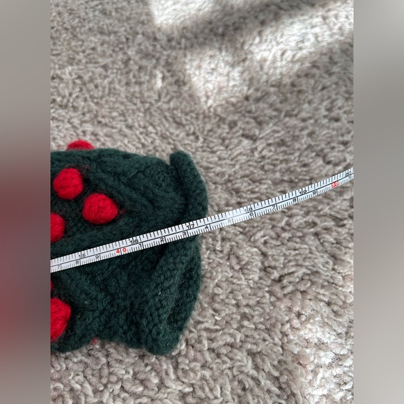 Vintage 90s Land’s End Ashley Women’s Christmas Sweater Small Wool Reindeer - Picture 10 of 11